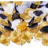 Fumwase 1800PCS Bulk Artificial Rose Flower Petals for Wedding Black Gold White Petals Decoration Centerpieces for Valentines Day New Year Party