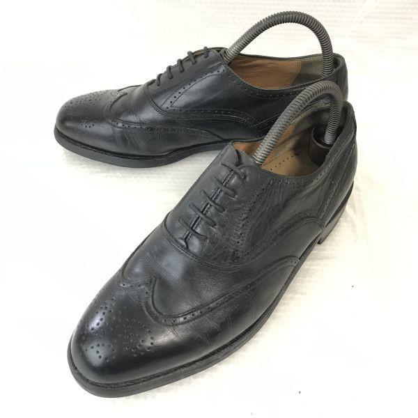 

REGAL Imperial Grade/Goodyear Welt Leather Wingtip Shoes/25.0EE/Black/Closed Lacing Business Dress Shoes