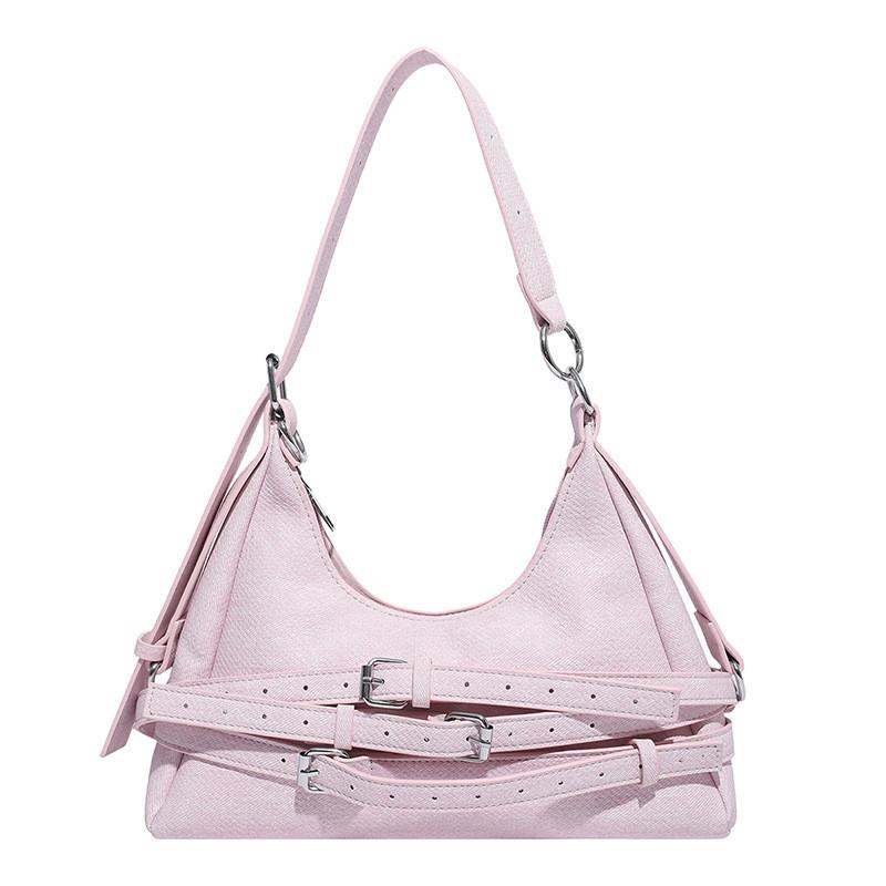 Crossborder Fashion Pu Shoulder Bag For Women With Zipper Closure And Inner Pockets