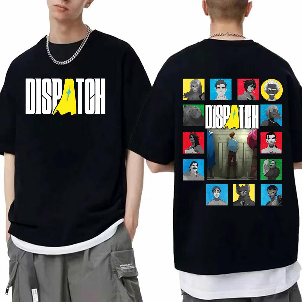 

Graphic Dispatch Game Characters T Shirts Cartoon Kpop Fan Gift Clothing Women Men Cotton Comfortable Tees New Versatile T-shirt 5XL різнокольоровий