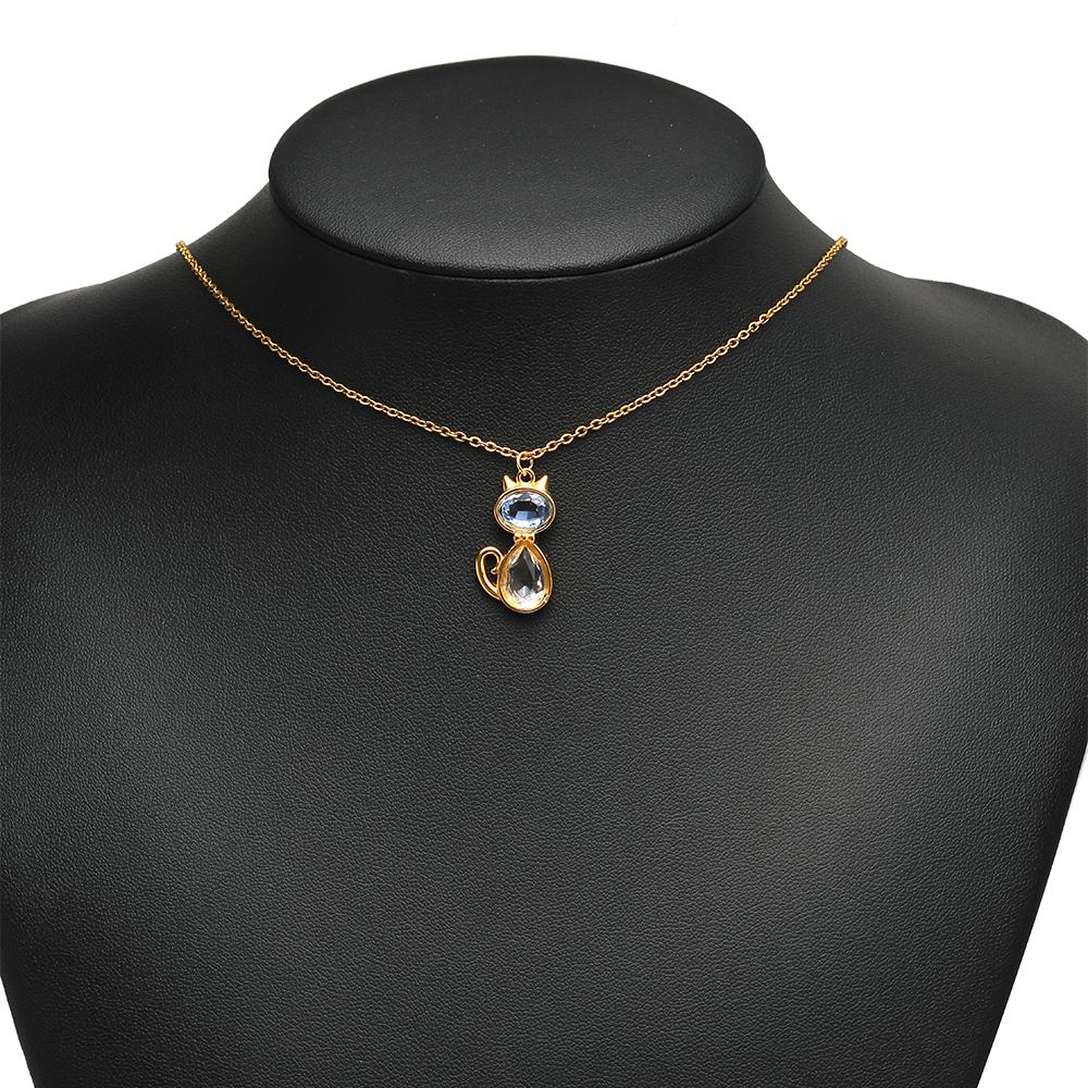 4Pcs Stainless Steel Zircon Animal Cute Cat Charms for DIY Jewelry Findings Necklace Kids Bracelet Girls Pendant Earrings Making