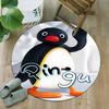 1pc Pingu2 Carpet, Round Rug, Comfortable, Suitable for Entryways, Living Rooms, Office, And Bedrooms, Christmas Decoration