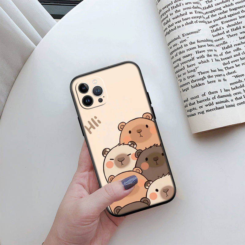 IR4 Capybara Cute Shell for Samsung Note 20 10 S25 Plus Ultra Lite A51 A52 A53 A71 A72 A73 M20 M30 M21 M31 M51 A11 A70 A56 A26