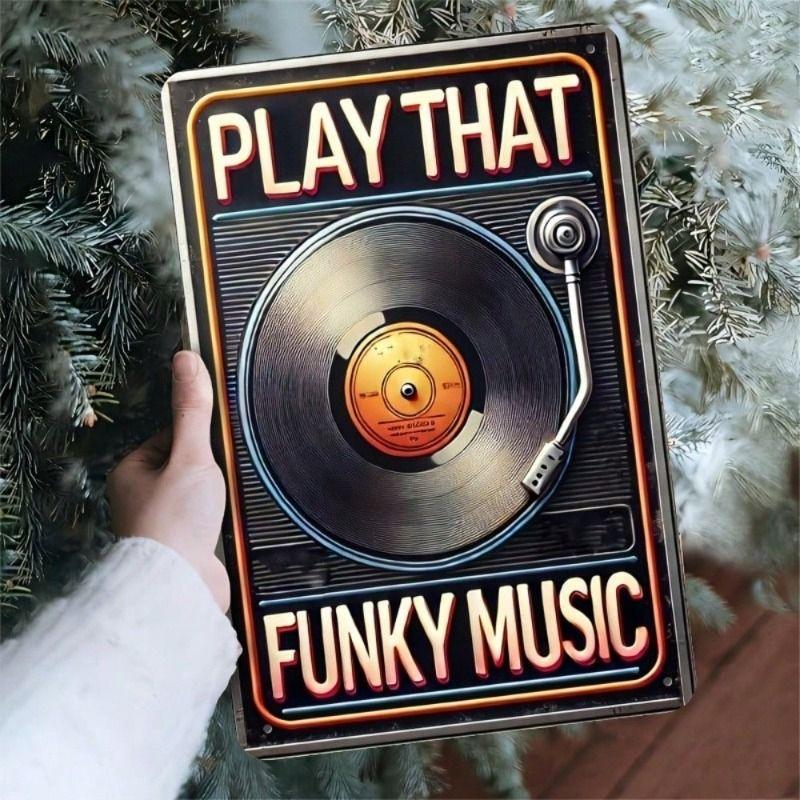 

Retro Music Vinyl Record Metal Poster Wall Decor for Living Room