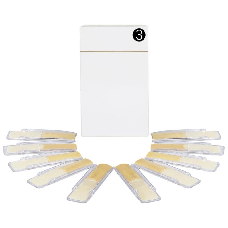 10Pcs Wood  Altos/Soprano Saxophone Mouthpiece Reed   Altos/Soprano Saxophone Reed Saxophone Accessories Easy To Blow