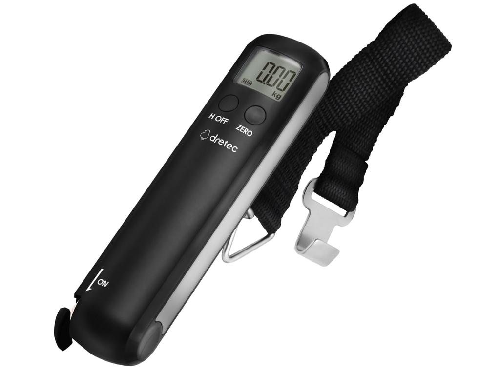 Dretec Luggage Scale with Measuring No Batteries Travel Tare 50kg Travel Convenient Triangular Comfortable Travel Item for Overseas and Domestic No
