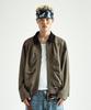 Thevinylhouse Mixed Collar Blouson Jacket Khaki