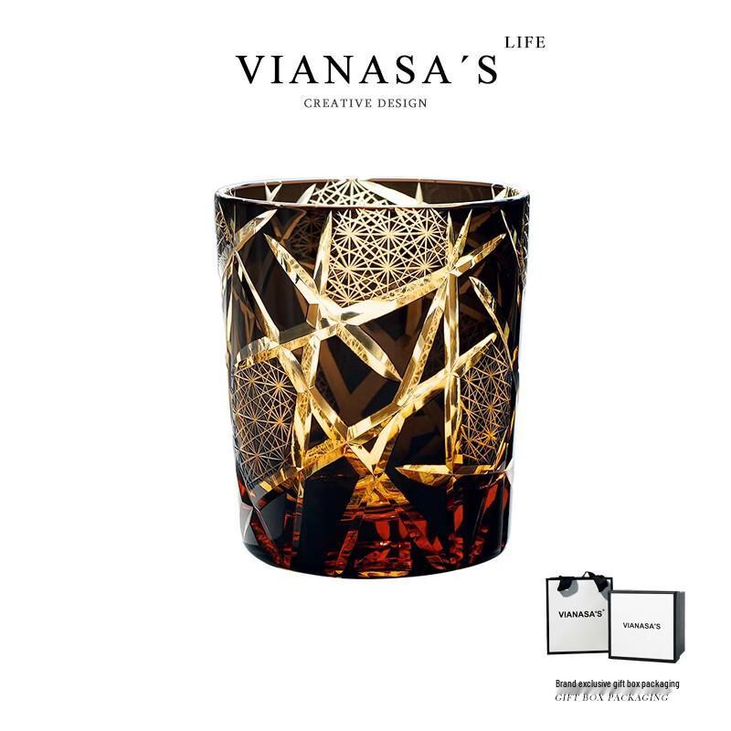 LISM Twilight of the Gods Kiriko Crystal Whiskey Glass Gift Set