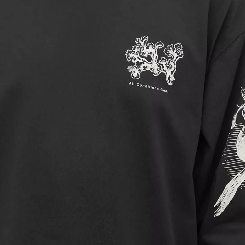 Nike Landscape Print Crewneck Long Sleeve Sweatshirt Men Sweatshirt Black DJ5802-010