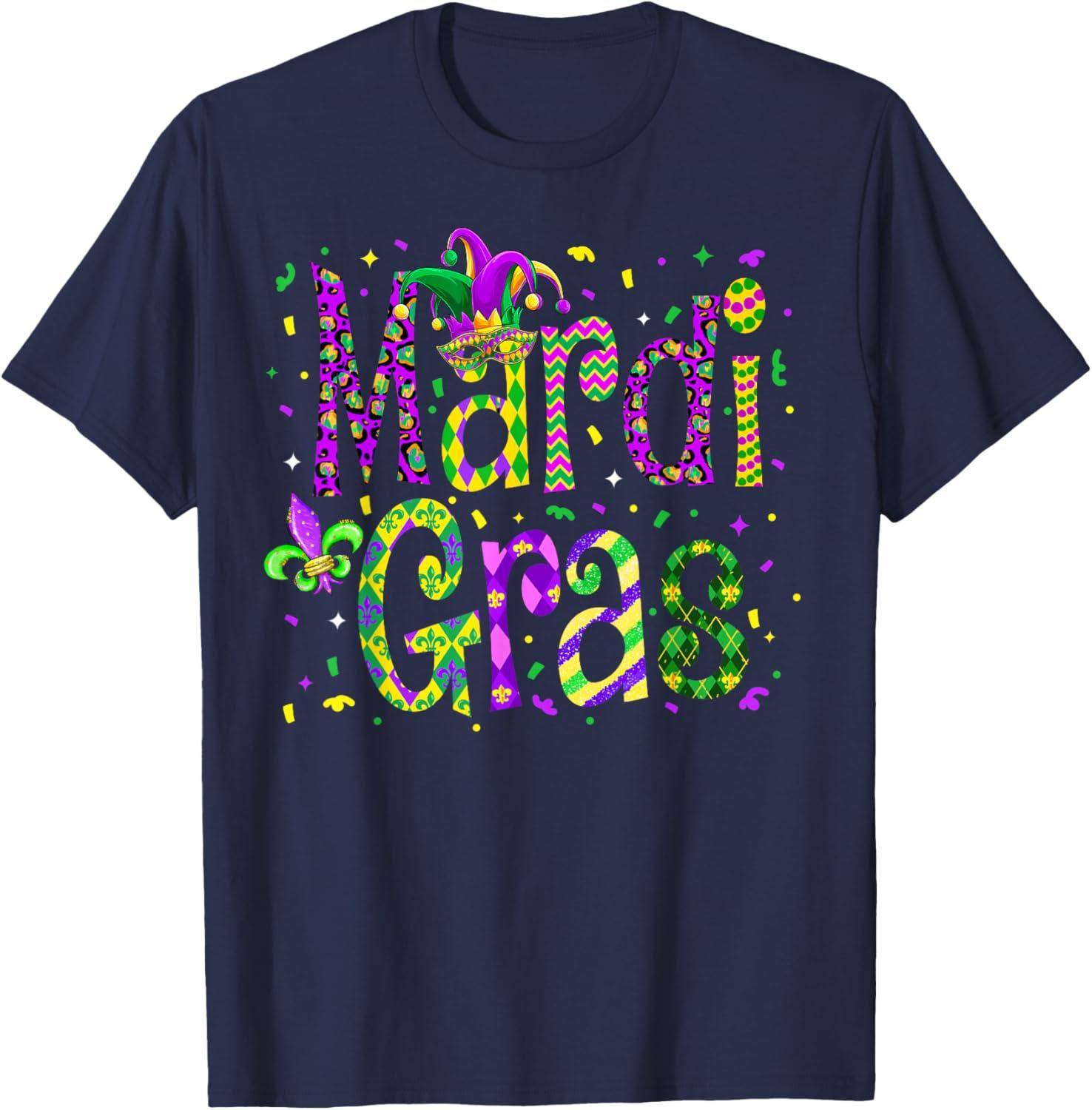 Funny Mardi Gras Parade Outfit Jester Hat Men Women Kids TShirt Unisex Fashion SpringSummer 2026 New Arrival S