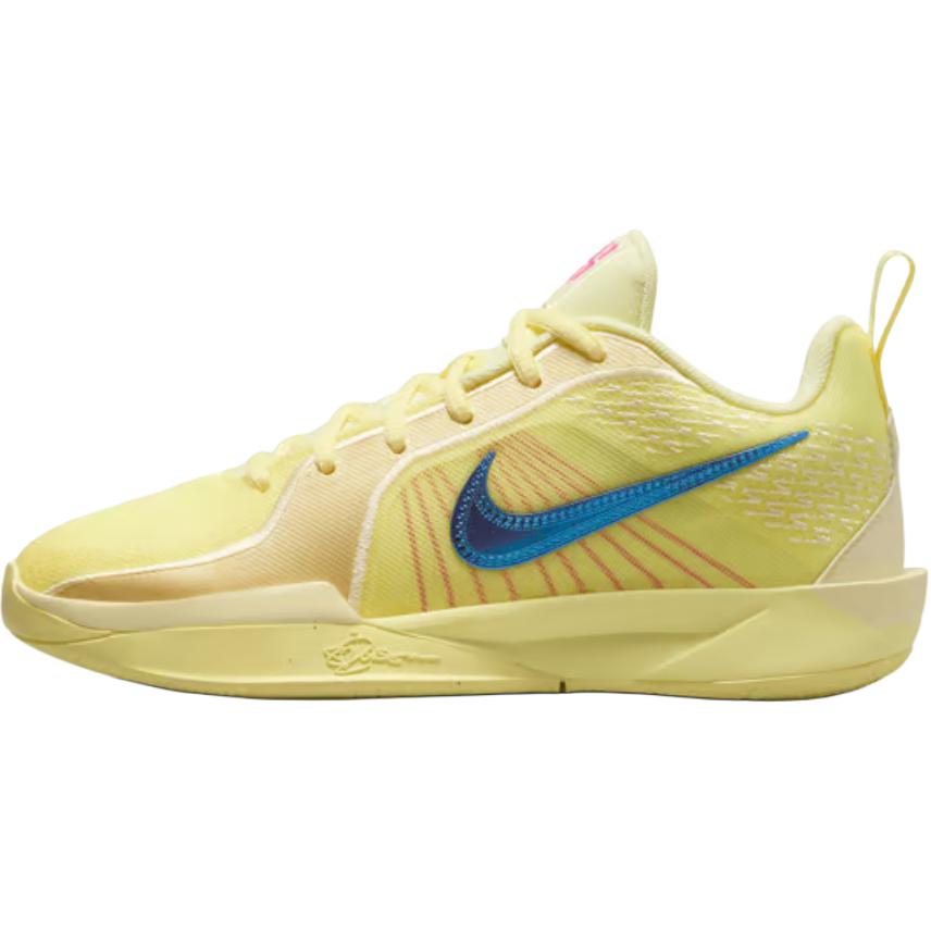 

New Nike Sabrina 2 Anti-Slip Wear-Resistant Low-Top Children s Basketball Shoes Yellow Teenagers FQ7376-800 36