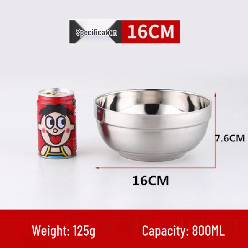 

Двустенные термоизолированные миски из нержавеющей стали - Набор из 10 штук