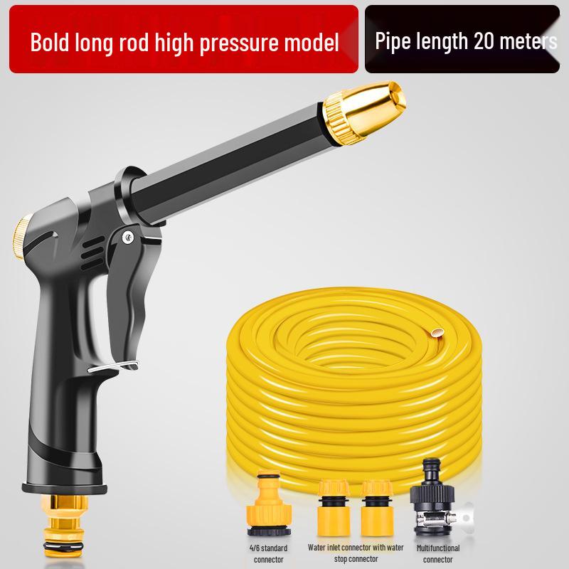High-Pressure Car Wash Spray Gun: Powerful Nozzle for Tap Water, Ideal for Cars, Floors, and Gardens