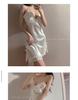 Sleek Ice Silk V-Neck Camisole Nightgown with Chest Pads - 2026 Summer Pure Desire Collection for Women
