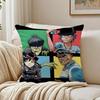 Feel Good Simple Fashion G-Gorillaz Music Cushion Cover Linen Pillowcase Soft For Sofa Bed Home Room Decor