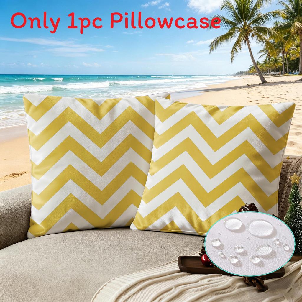 Modern Minimalist Polyester Waterproof Pillow Cover With Digital Print For Living Room Decor