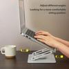 Ergonomic Acrylic Book Stand Height Adjustable and Angle for Reading Study and Cooking Foldable Portable Design