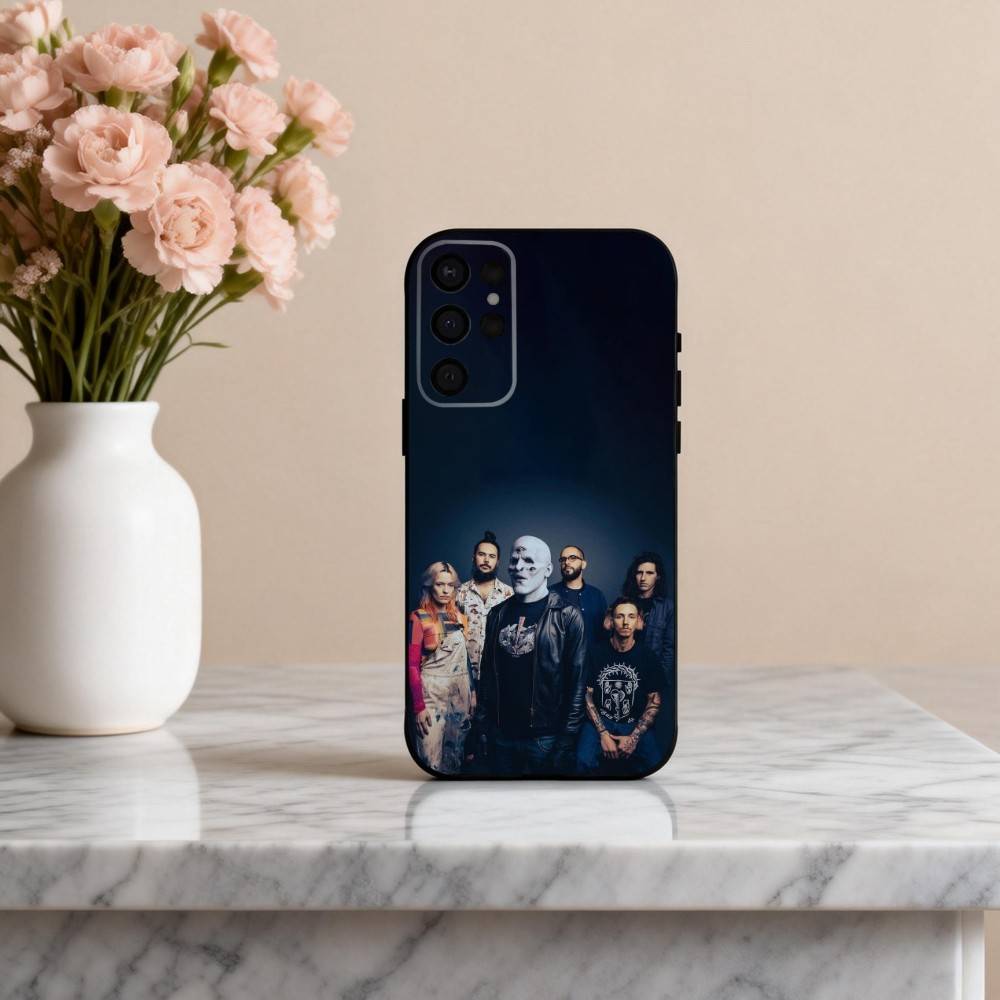 Electric Rock M-M83 Band Phone Case For Samsung S25,S24,S21,S22,S23,S30,Ultra,S20,Plus,Others Soft Black Cover