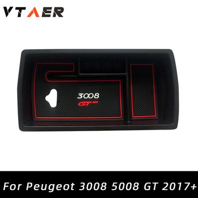 Για Peugeot 5008 3008 GT 2017- Αξεσουάρ Εσωτερικού Χώρου Κεντρικό Υποβραχιόνιο Κουτί Αποθήκευσης Οργανωτής Κονσόλας Δοχείο Δίσκος