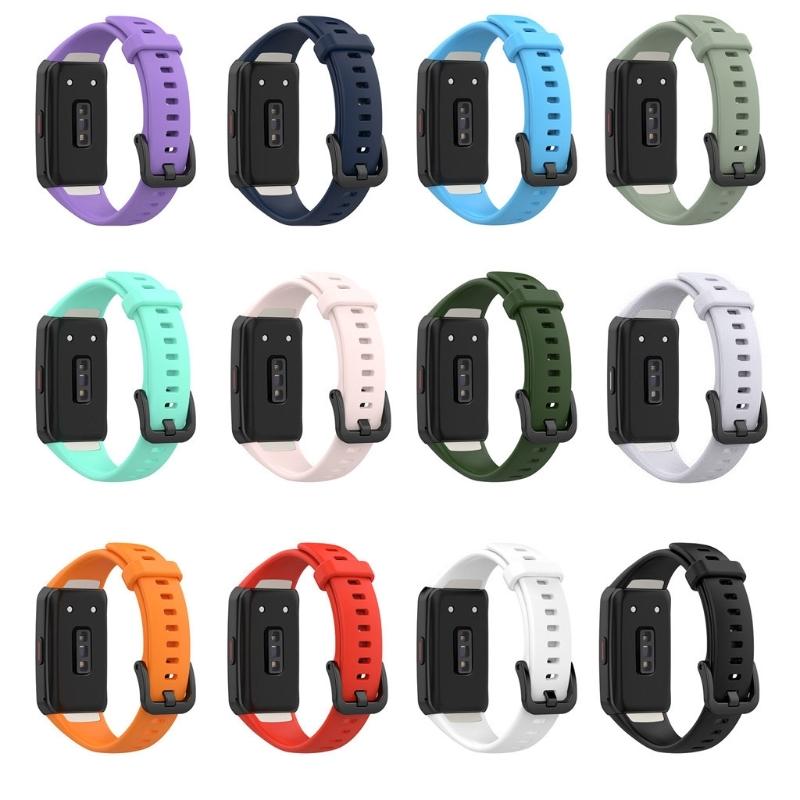 Silicone Band for Honor Band 6 for Smart Watch Wrist Strap Loop Bracelet Replacement Waterproof Belt Sweatproof