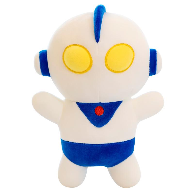 Cute Cartoon Salted Egg Superman Plush Toy Q Version Concave and Convex Doll Rag Doll Boy Pillow Birthday Gift