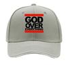 Printed GOD OVER EVERYTHING Four Seasons Outdoor Breathable Adjustable Golf Hat Unisex Summer Fashio Sandwich Baseball Cap