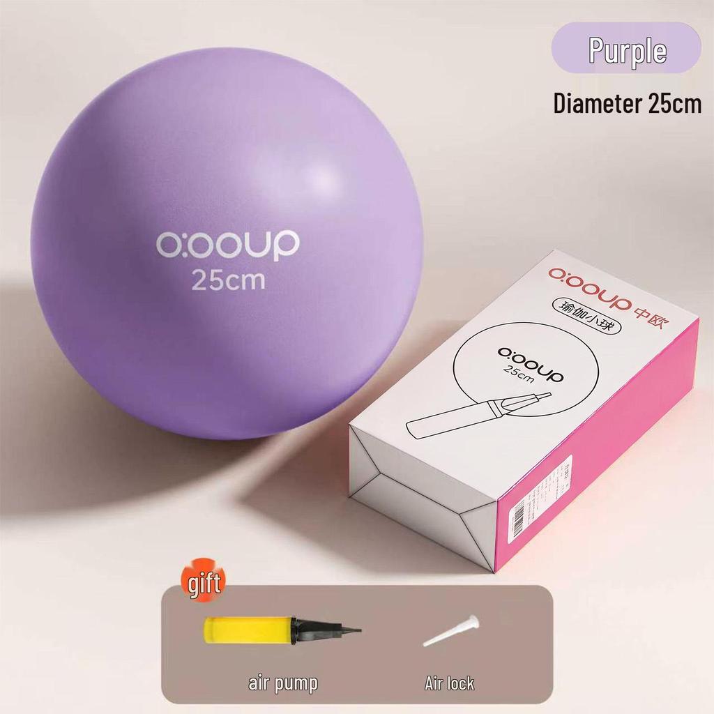 25cm Pilates Ball for Pelvic Floor & Postpartum Yoga, Includes Pump, Enhances Buttocks