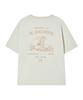 BEYOND CLOSET [Collection Line] Vintage Explorer Washed Short Sleeve T-Shirt Ivory