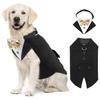Pet Tuxedo Outfit with Matching Collar Ready Stock Dog Formal Wear Party Costume Premium Pet Clothes
