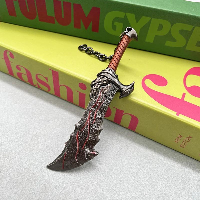 God of War Game Replica Metal WeaponsModel Set Kratos Action Figure Accessory Retro Collectible Desktop Decorations Toy Boy Gift