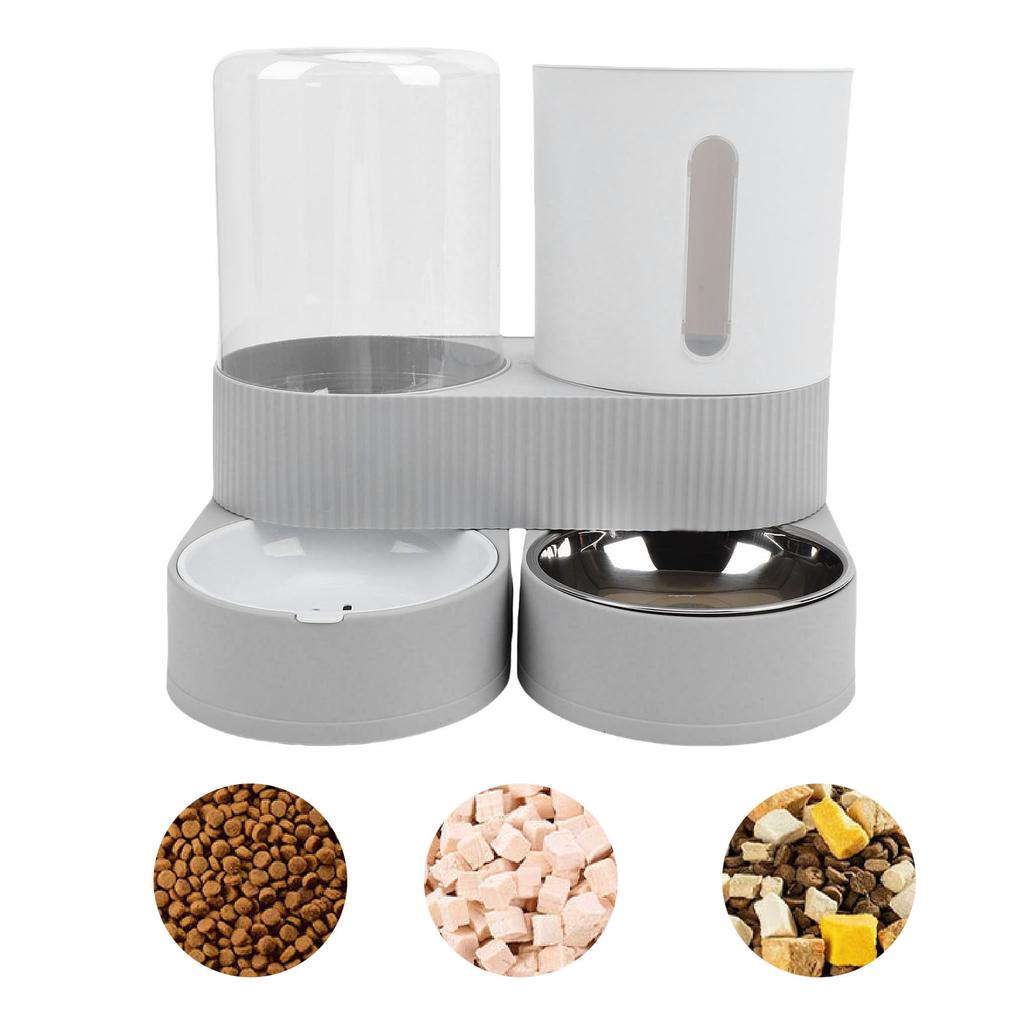 2 In 1 Cat Feed and Wat Dispens Lasting Freshness Large Capacity Automatic Pet Feed for Cats Dogs