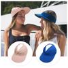 Beach Empty Top Sun Hats Women Girls Wide Brim Visor Hat Summer UV Protection Sunscreen Caps Outdoor Sports Fashion Baseball Cap