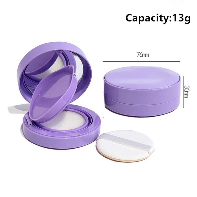 13g Empty Air Cushion Compact – Portable Case with Mirror and Sponge for BB Cream or Foundation
