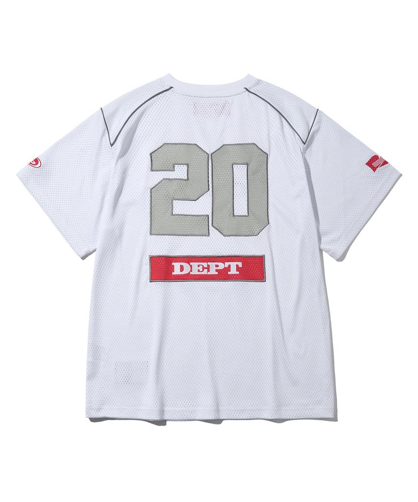 PHYPS MOTORCYCLE Motorcycle Piping Mesh Short Sleeve White