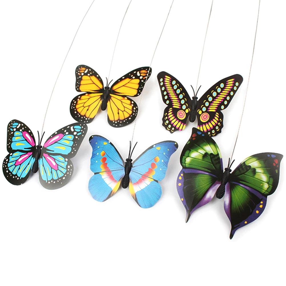 Pet Cat Electric Rotating Toy Funny Plastic Butterfly Animal Toys Pet Interactive Training For Cats