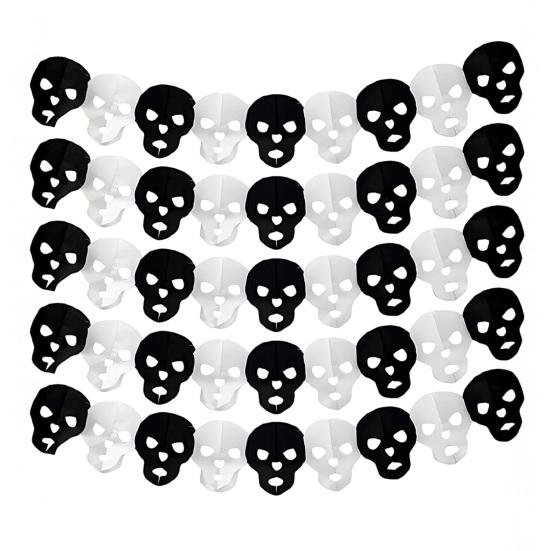 Indoor Party Supplies 5 Pcs 10FT Halloween Banner, Spooky Spider Bat Skull Ghost Seasonal Banner Pumpkin Hanging Bunting Garland for Party,