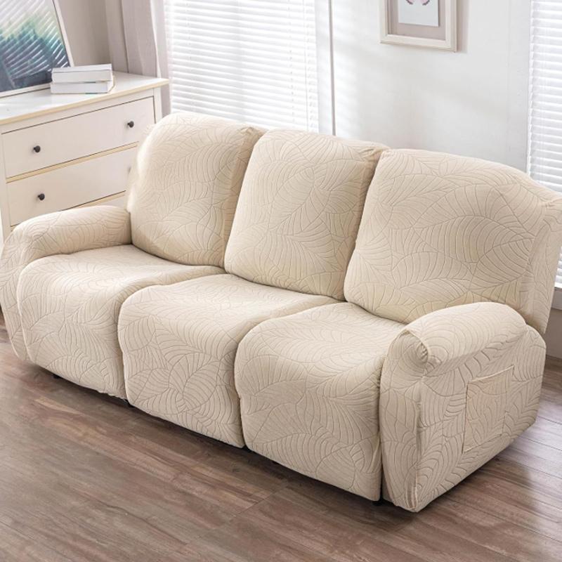 1/2/3 Seater Recliner Sofa Cover Lounge Chair Cover For Living Room Elastic Loveseat Couch Cover Stretch Armchair Slipcovers