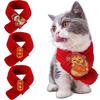 Pet Scarf 2026 New Years Pet Scarf for Dog Cat Chinese Snake Year Scarf Warm New Year Dog Knitted Scarfs Winter Pets Neck Scarfs
