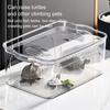 High Quality Transparent Fish Tank Plastic Square Fish Breeding Box With Lid Aquarium Betta Tank