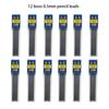 1-12Pcs 0.3 0.5 0.7 0.9 1.3 2.0mm HB Replacement Refill Leads Refill for Mechanical Pencil Drawing Automatic Pencils Stationery