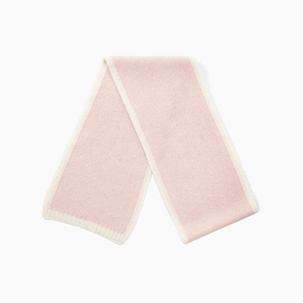 Knitted 100% wool scarf women's autumn and winter high-end sense new versatile narrow scarf simple warm shawl