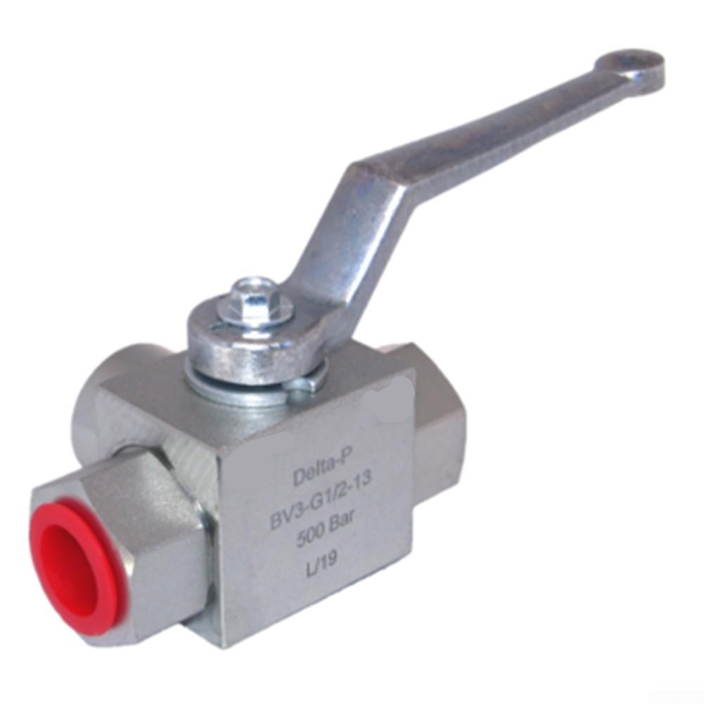 500 Bar Ball Valve Carbon Steel Hard Seal Manual Rubber