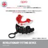 OPRO Mouthguard Sports Mouthpiece Made in England [Self-Fit/Silver Level/Licensed] [Official Store] (For Adults, England/White & Red)