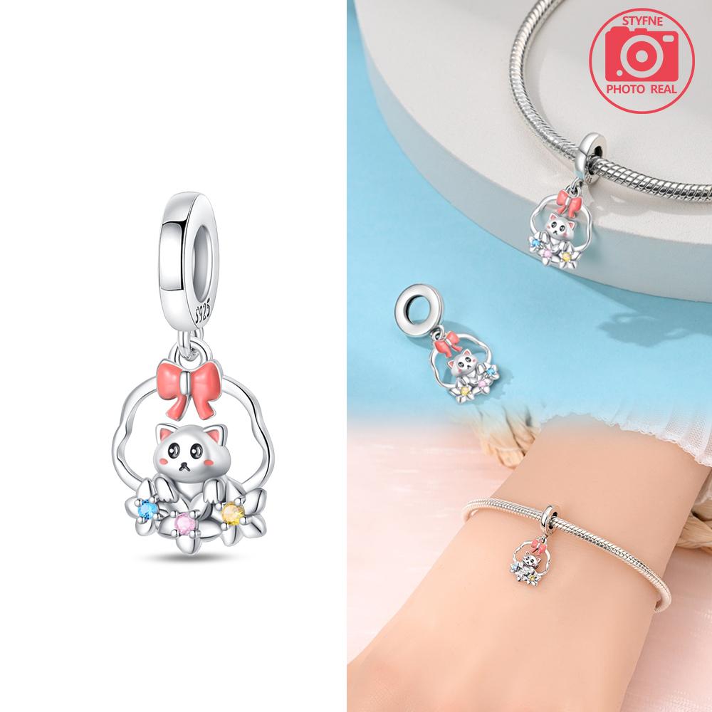 

Charm Bead Components Plata Cat in Basket Pendant Bead Component Copper Metal Colors Designed For Charm Bead Components Copper Metal Colors Authentic