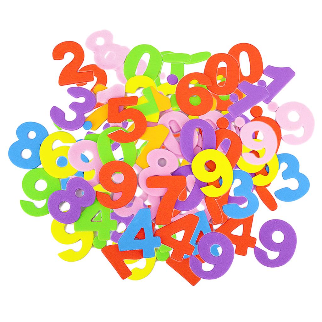 160 Pieces Kids Craft Stickers Numbers Scrapbooking Embellishments Tag for Albums Suitable