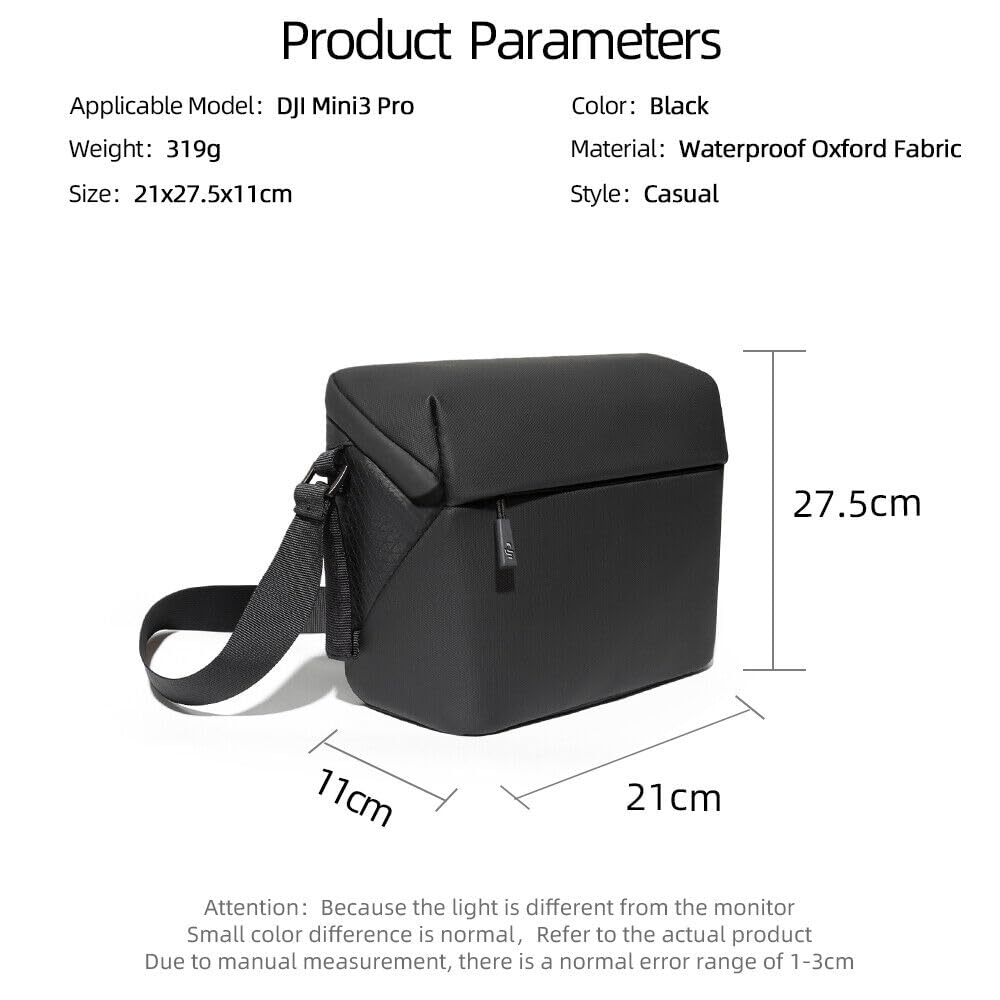 XBERSTAR Storage Case for DJI Mini 3/Mini 3 Pro, Original Carrying Case, Shoulder Bag for DJI Mini 3/Mini 3 Pro Accessories