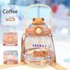 Kawaii Bear Water Bottle Large Capacity Leak Proof Straw Cup for Juice Milk Bubble Tea Kids Girls