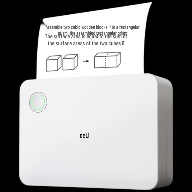 Deli X5S Mini Portable Study Thermal Printer CN plug (adapter included)