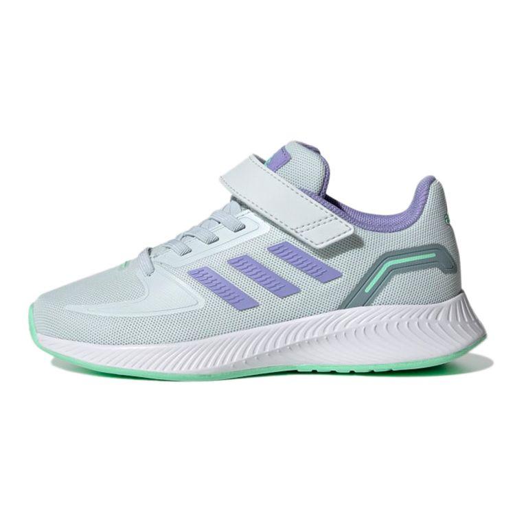 Adidas Runfalcon 2.0 K Durable Breathable Low-Top Running Shoes Kids Sneakers Gray Purple GV7755