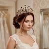 Gorgeous Baroque Queen Tiaras Sparkling Luxury Crystal Tiara Rhinestone Tiara  Bridal Celebration